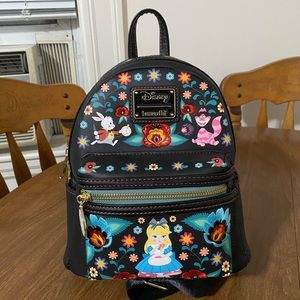 Loungefly Alice in Wonderland Floral mini backpack